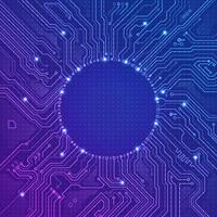 concept of nanotechnology or cyber tech, graphic of electronic pattern or motherboard CPU created as background or element decoration vector