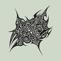 Tribal tattoo spinner design on a white background vector