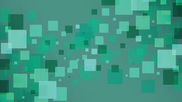 Bright green background with layered digital squares in various sizes perfect for modern tech themes creative digital designs and user interface backdrops vector