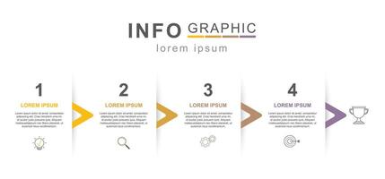 Numbered infographic design with torn paper style vector