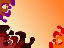 abstract frame background orange gradient vector