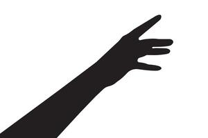 hand silhouettes isolated on white, hand pointing isolated on white, hand pointing at something, hands gesturing black vector