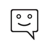 Speech bubble icon . Simple bubble sign, vector