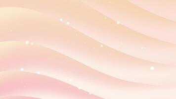 Soft Abstract Peach and Pink lavender Gradient with soft waves and glowing particles Sparkling Light Spots video
