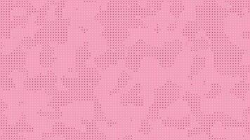 Soft pink abstract background with black dots forming gentle wavy patterns video