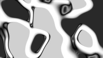 Monochromatic abstract design featuring wavy and fluid shapes with high contrast video