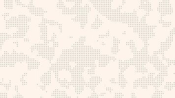 Minimalistic abstract halftone background with black dots forming organic shapes on wahite color video