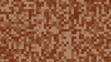 Pixelated Brown and Beige Abstract Pattern Background with Square Blocks video
