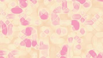Abstract mosaic pattern with pink and peach hues creating a smooth fluid background effect ideal for creative projects video