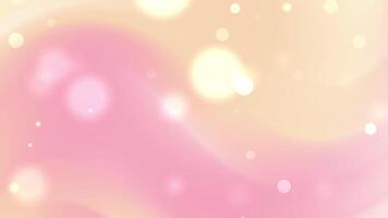 Abstract pastel bokeh background with soft pink and peach yellow gradients and circles video