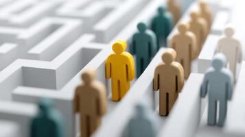 Unique Individual Navigating a Complex Path A Symbolic Representation of Leadership and Problem Solving photo