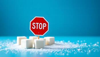 Stop Sugar Consumption Healthier Lifestyle Choices prevent diabetes and reduce sugar photo