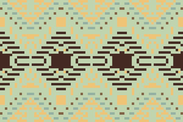 Square Ikat Kurti Patternfolk Embroidery, Aztec Geometric Ornament Print. Design for Carpet, Wallpaper, Clothing, Wrapping, Fabric