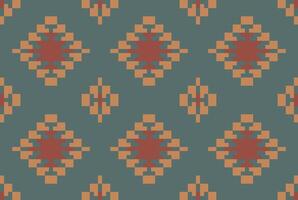 Boho Abstract Geometric Pattern Backgroundfolk Embroidery, Aztec Geometric Ornament Print. Design for Carpet, Wallpaper, Clothing, Wrapping, Fabric vector