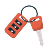 Car Key with Remote and Keyring Car key with remote control illustration graphic design vector