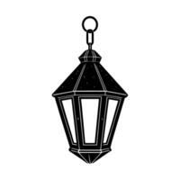 Islamic Style Hanging Lantern Design vector