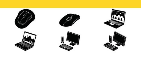 Gaming Mouse with LED Glow and Tech Elements vector