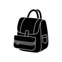 Bright Backpack Illustration with School Theme Design vector