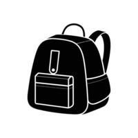 Colorful Schoolbag with Zipper and Pull Tabs vector