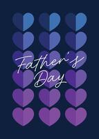 A warm and loving Fathers Day layout with heartfelt design elements ideal for cards prints posters or digital projects expressing gratitude to fathers vector