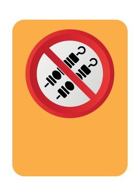 prohibitory red crossed out sign no barbecues or picnics allowed