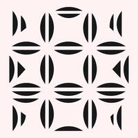 A black and white pattern with a square shape vector