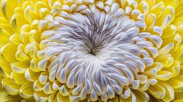 Macro Shot of Vibrant white Yellow Daisy in Full Bloom photo