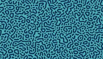 Navy blue psychedelic texture with Turing diffusion effect. Trippy hypnotic abstraction. Bizarre structure background. vector