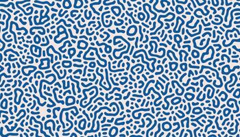 Navy blue psychedelic texture. Abstract background with Turing diffusion effect. Trippy hypnotic abstraction. Bizarre structure. vector