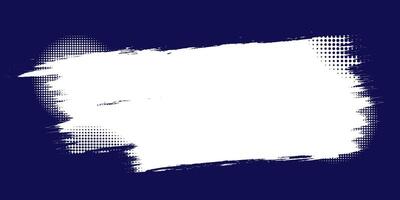 Blue and White Abstract Grunge Texture Background with Brush Stroke and Halftone Effect vector