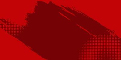 Bold Red Abstract Brush Design Featuring Halftone Effect vector