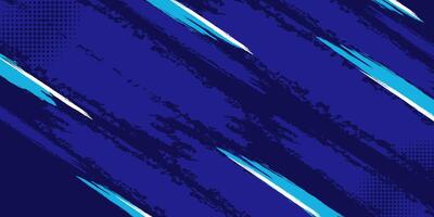 Grunge Style Abstract Background with Blue and White Color, Brush Texture, and Halftone Dots vector