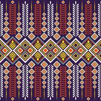 Mix color abstract ethnic pattern. vector