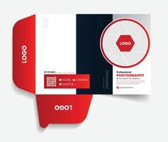 business presentation folder design for identity and branding vector