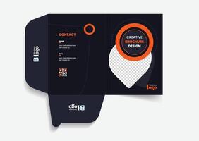 Folder design template for your business identity and branding vector