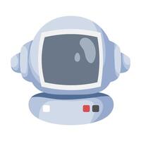 A cartoon computer with a screen on it vector