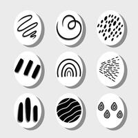 Set of abstract icons illustration vector