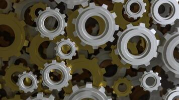 Gear Background for engineer or technology concept 3d rendering. photo