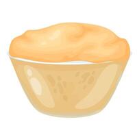 Different dough. Rolled out dough with a rolling vector