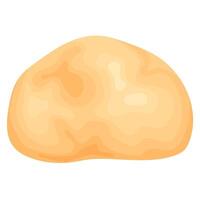 Different dough. Rolled out dough with a rolling pin vector