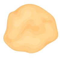 Different dough. Rolled out dough vector