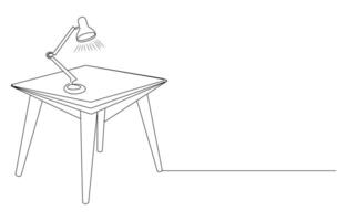wooden Table furniture icon in flat style vector