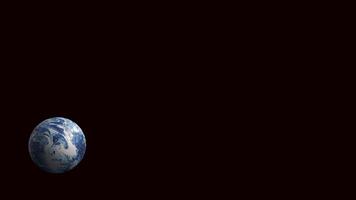World on Black Background for education or sci concept 3d Rendering . photo