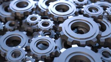 Gear Background for engineer or technology concept 3d rendering . . photo