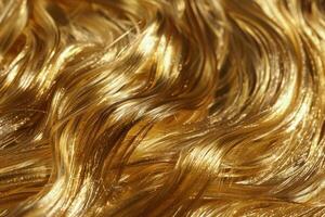 Golden strands flowing and glimmering, a luxurious abstract background photo