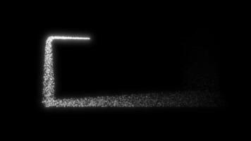 Glowing blue square frame background animation. Bright vibrant plasma rectangle motion graphics. video