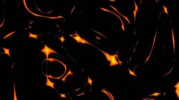 Orange Flowing Strange Changing Abstract Background VJ Loop in 4K video