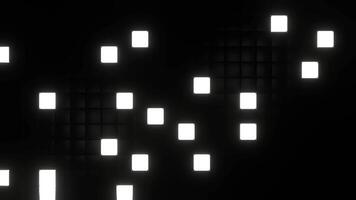 Red and White Cybernetic Tetris Background VJ Loop in 4K video