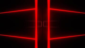 Blue and Red Neon Area with Rotating Rectangles Background VJ Loop in 4K video