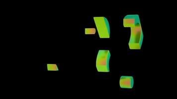 Question Mark Assembl3D Rendering 4King from Pieces video